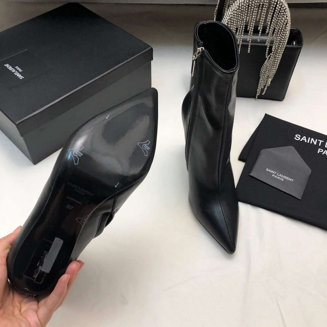 YSL Women's Boots Designer Saint Laurent High Shoes Y67231