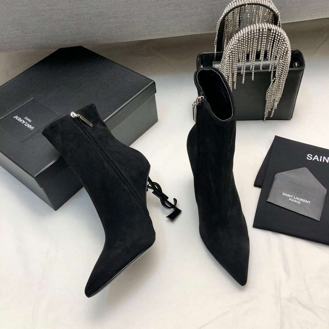 YSL Women's Boots Designer Saint Laurent High Shoes Y67232