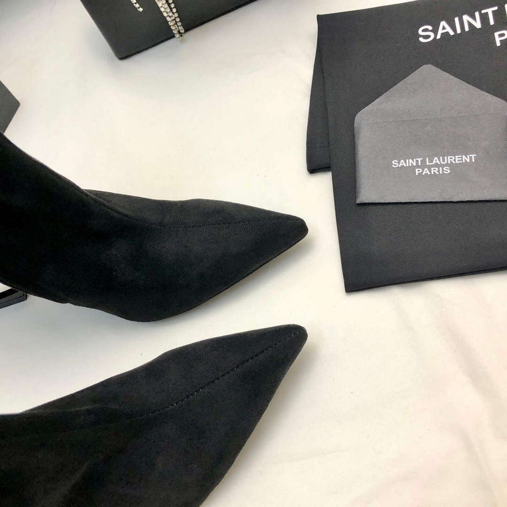 YSL Women's Boots Designer Saint Laurent High Shoes Y67232
