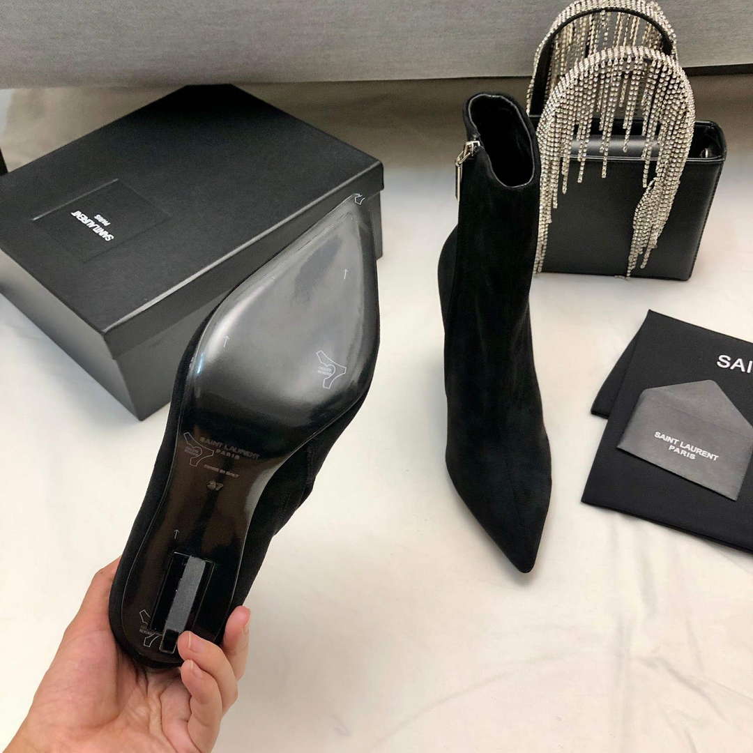 YSL Women's Boots Designer Saint Laurent High Shoes Y67232