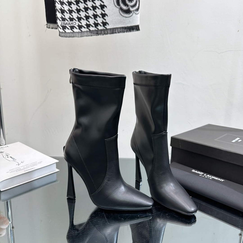 YSL Women's Boots Designer Saint Laurent High Shoes Y67233