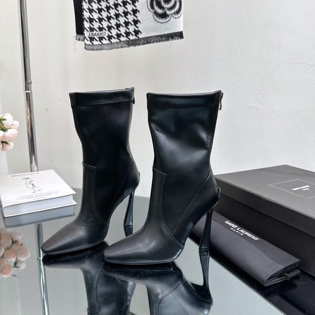 YSL Women's Boots Designer Saint Laurent High Shoes Y67233