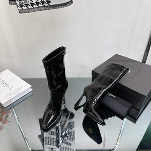 YSL Women's Boots Designer Saint Laurent High Shoes Y67234 - US 4=Euro 35 - View 5