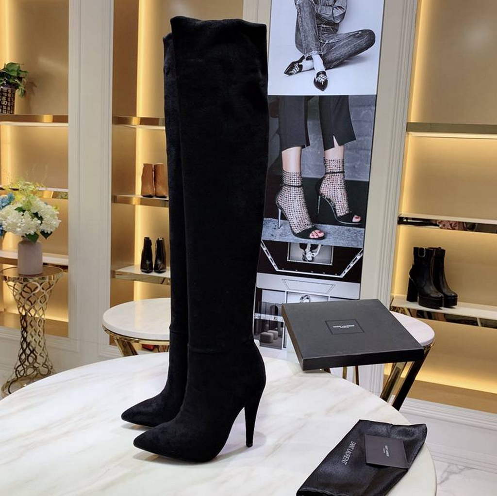 YSL Women's Boots Designer Saint Laurent YSL High Shoes Y66336