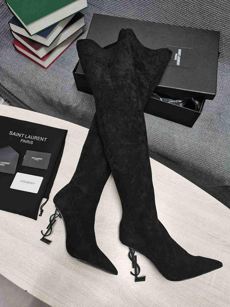 YSL Women's Boots Designer Saint Laurent YSL High Shoes Y66341