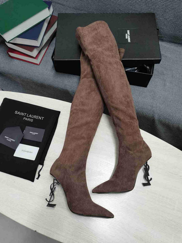 YSL Women's Boots Designer Saint Laurent YSL High Shoes Y66342