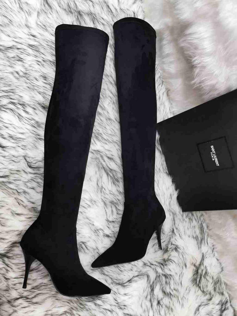 YSL Women's Boots Designer Saint Laurent YSL High Shoes Y66345