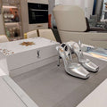 YSL Women's la Scandale Sandals in Patent Leather Y20178