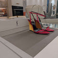 YSL Women's Salom¨¦ Wedges in Patent Leather Y20186