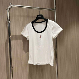 YSL Women's T-shirt Fashion Clothing Y51520 - S - View 1